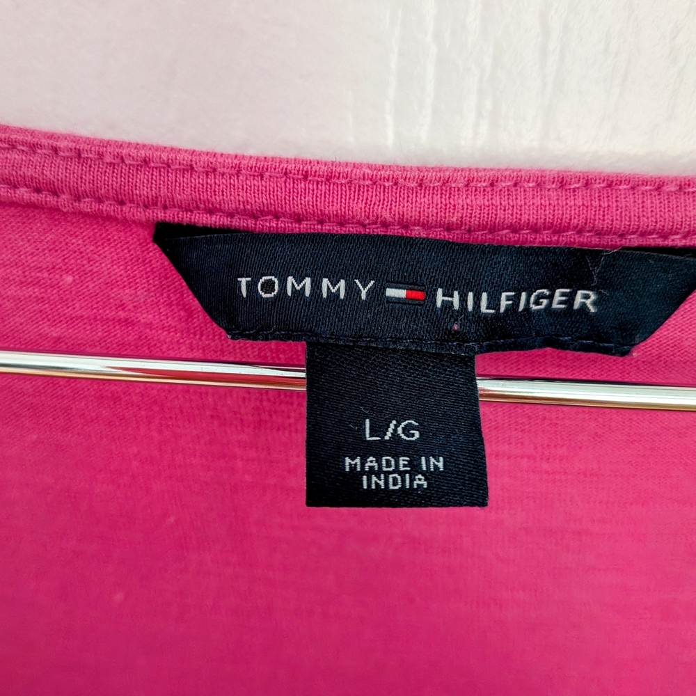 Tommy Hilfiger Pink and Black Striped Dress - Picture 4 of 4